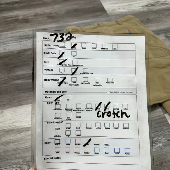 Carhartt Rugged Flex Khaki Tan Mens 37x30 Relaxed Fit‎ Straight Canvas Work Pant - Picture 8 of 12